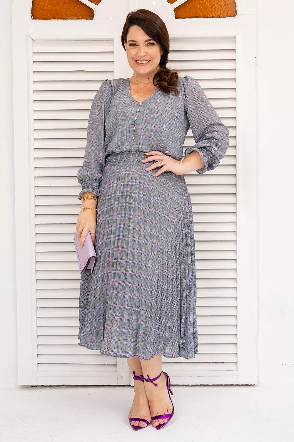 Vestido Plissado Amanda